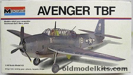 Monogram 1/48 Grumman TBF Avenger - White Box Issue, 6829 plastic model kit